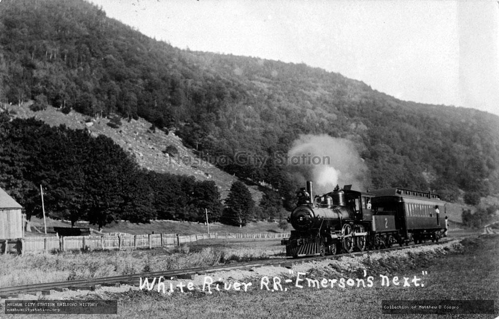 Postcard: White River Railroad, "Emerson